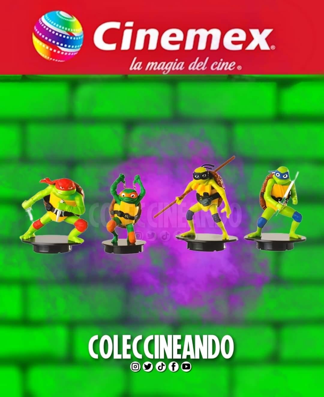 Vasos de Las Tortugas Ninja en Cinemex