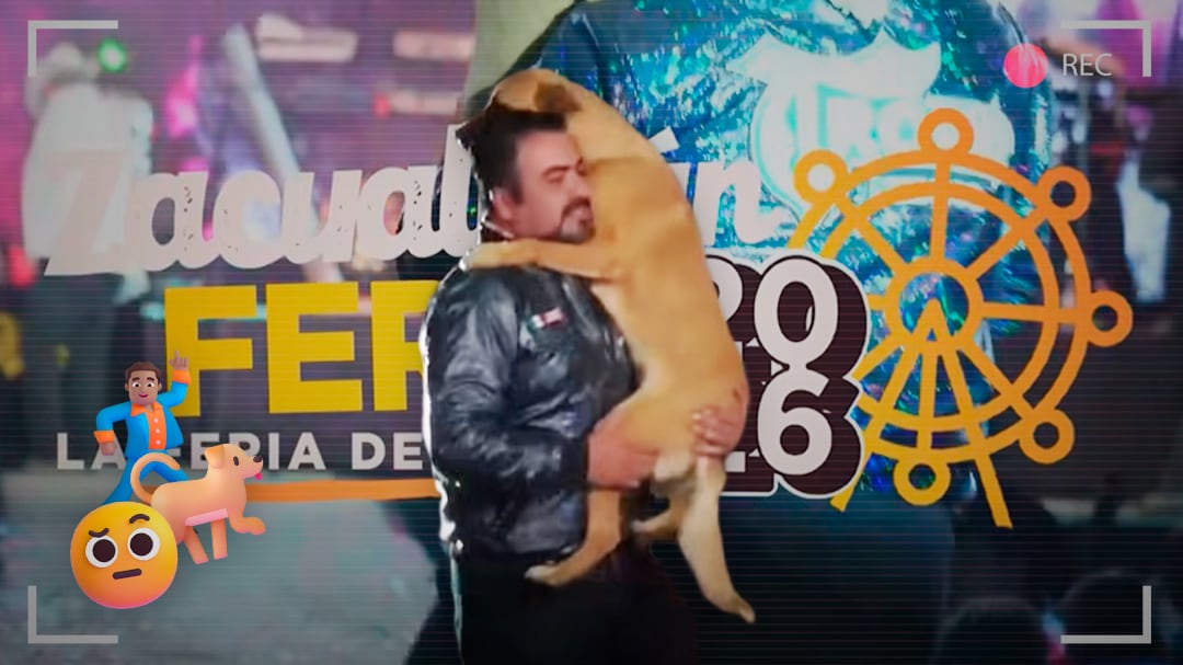 Alcalde de Zacualtipán baila con un perro en feria y desata polémica