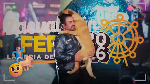 Alcalde de Zacualtipán baila con un perro en feria y desata polémica
