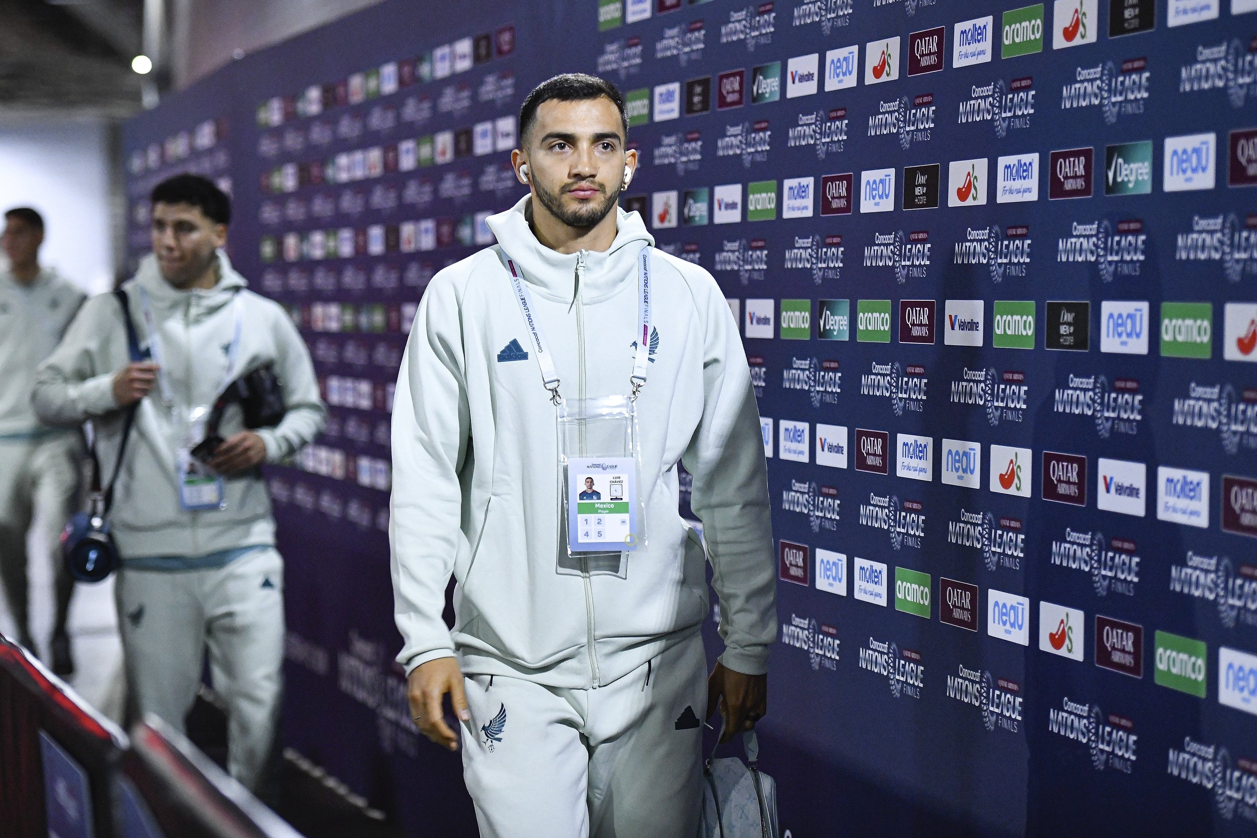 Luis Chávez con la Selección de México.