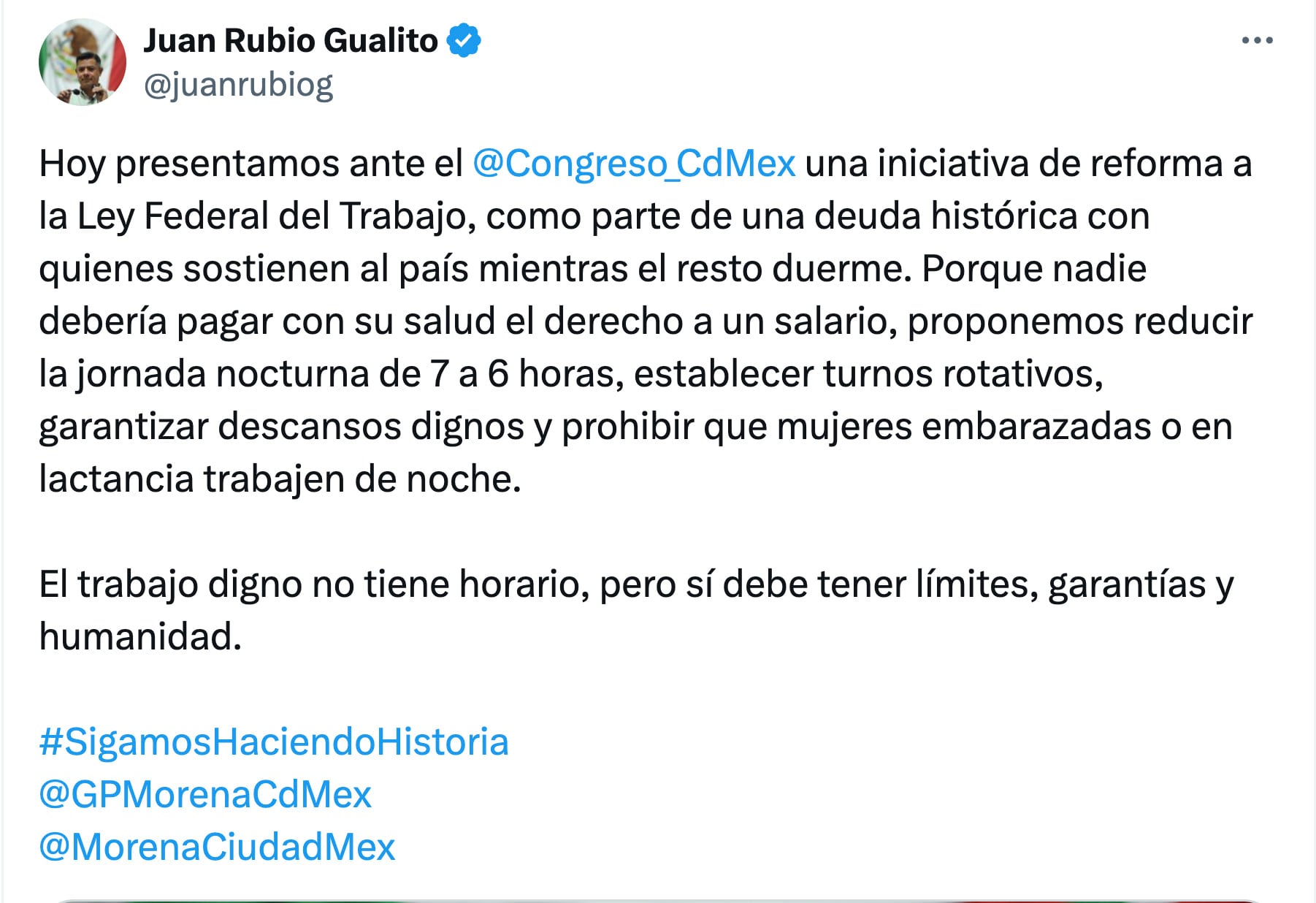 Jornada laboral nocturna podría modificarse en CDMX