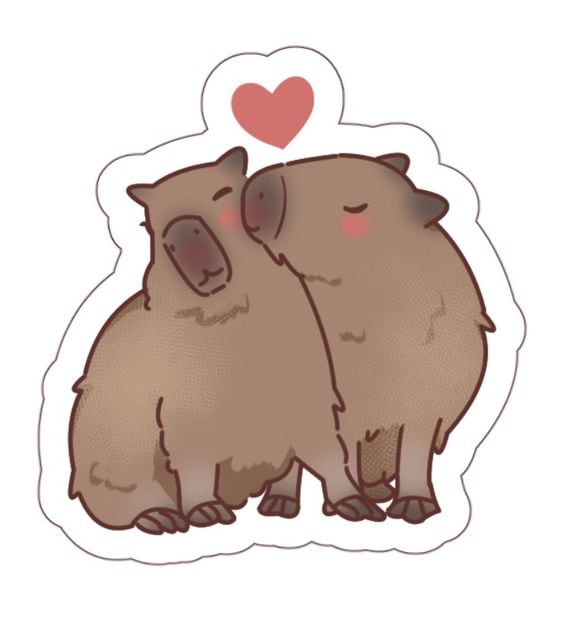Stickers de capibara para descargar