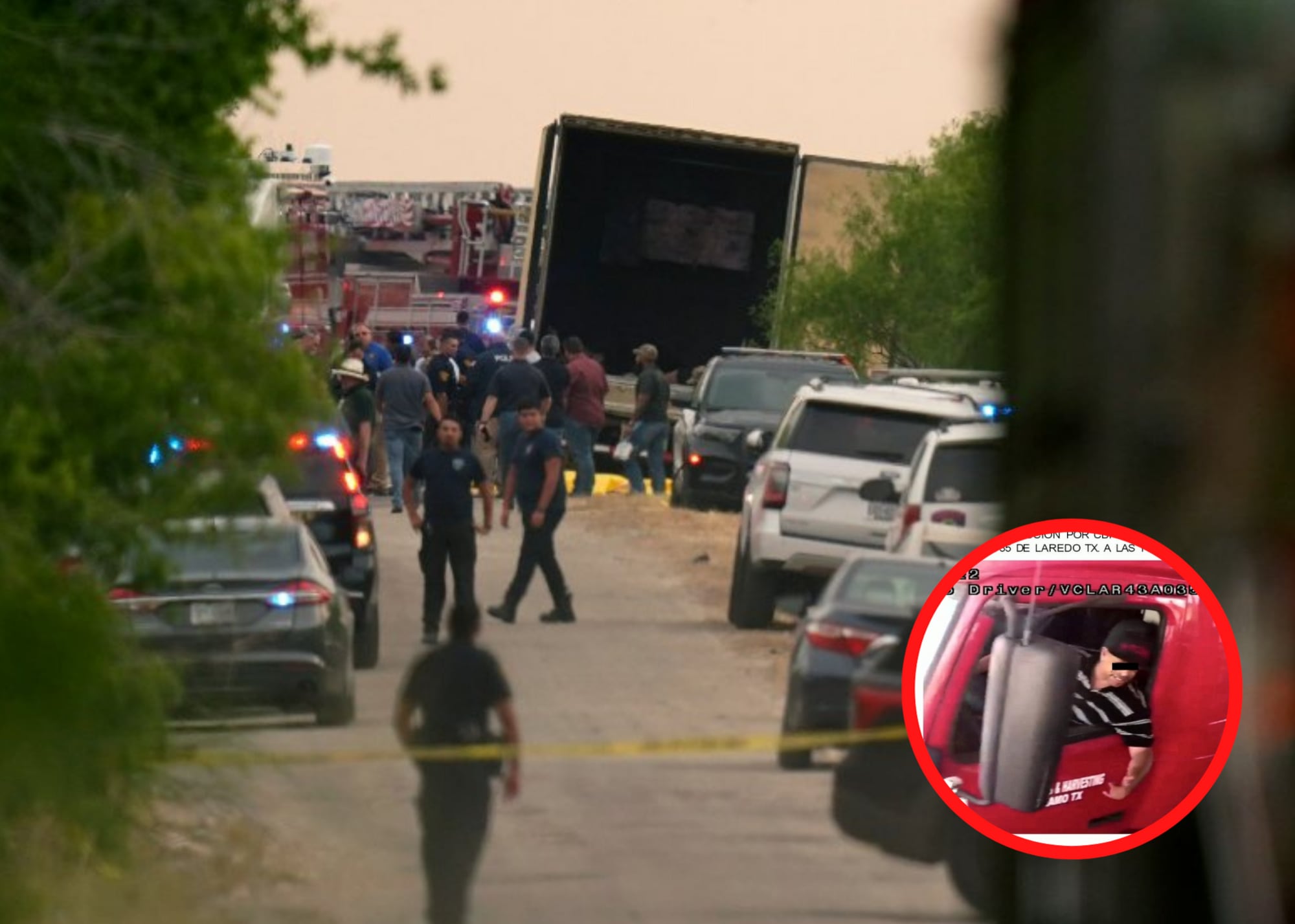 chofer del tráiler con migrantes se hizo pasar por uno de ellos para evitar ser detenido