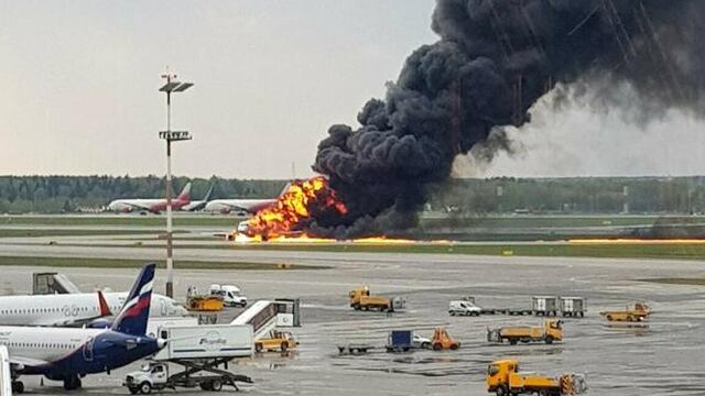 El accidente ocurrió en el aeropuerto de la ciudad de Sheremetievo.