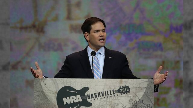 El senador republicano Marco Rubio anuncia su candidatura a la presidencia de EU