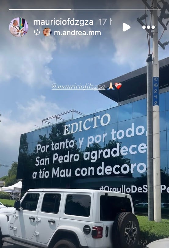 Agradecen trabajo de Mauricio Fernández