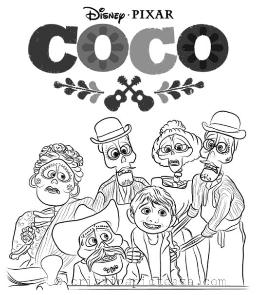Dibujos de Coco para colorear