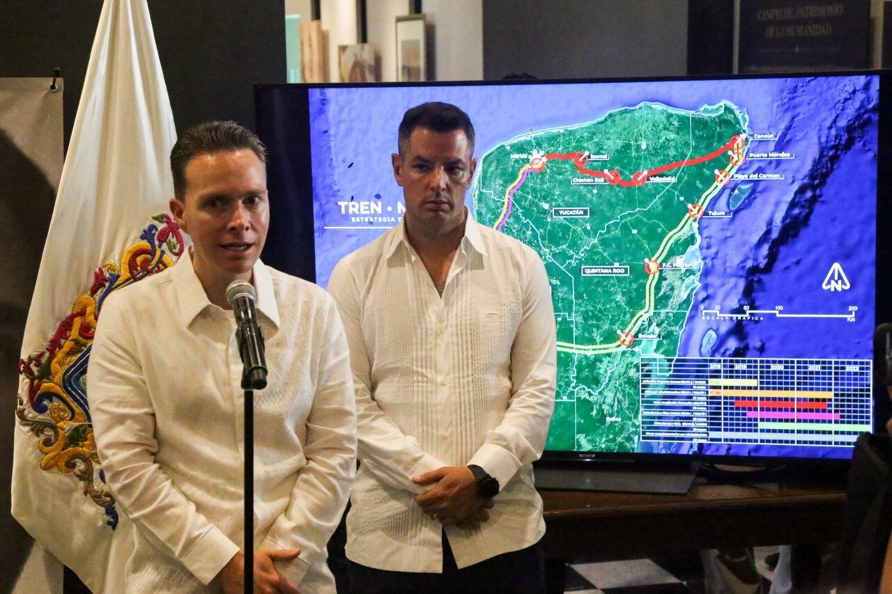 Manuel Velasco y el ex gobernado de Campeche, Alejandro Moreno