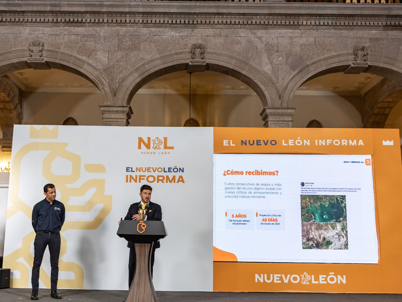 Samuel García destaca legado hídrico de Nuevo León.