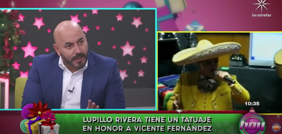 Lupillo Rivera habla sobre tatuaje de Vicente Fernández