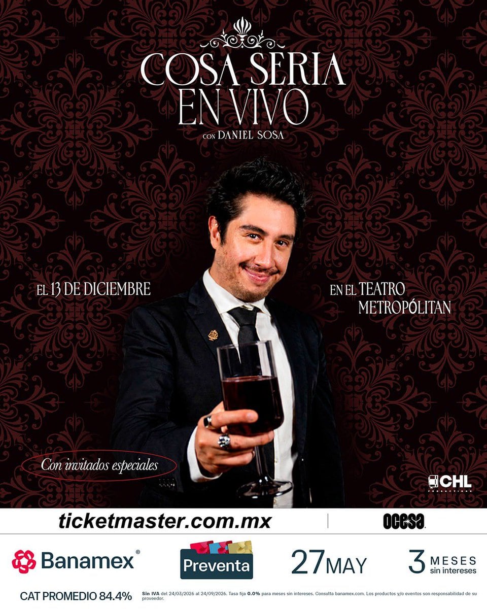 Daniel Sosa en el Teatro Metropólitan