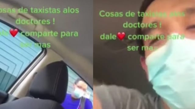 Taxista regala viaje a trabajador de Salud