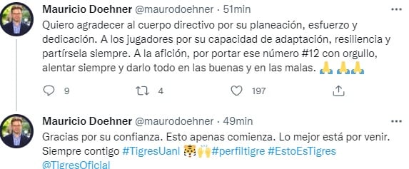 Mauricio Doehner sobre Club Tigres