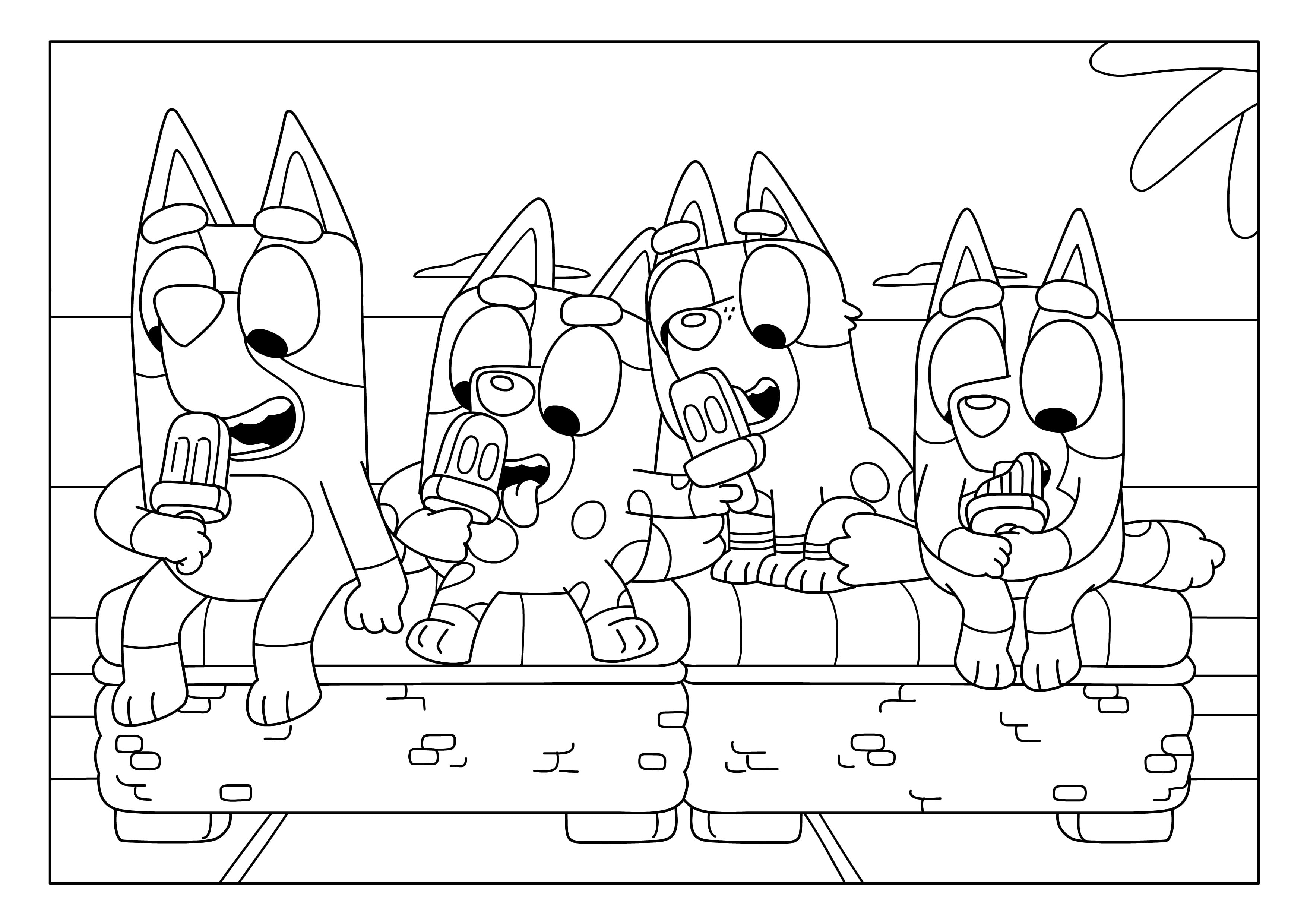 Dibujos de Bluey por el Día del Maestro
