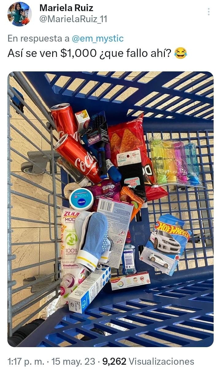 Carritos súper exhiben inflación