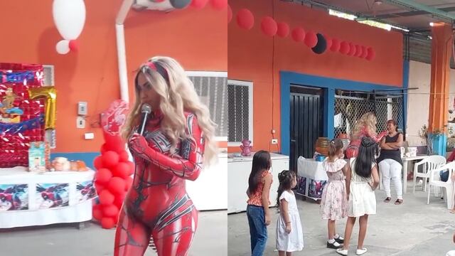 En una fiesta infantil hace enojar a una esposa celosa
