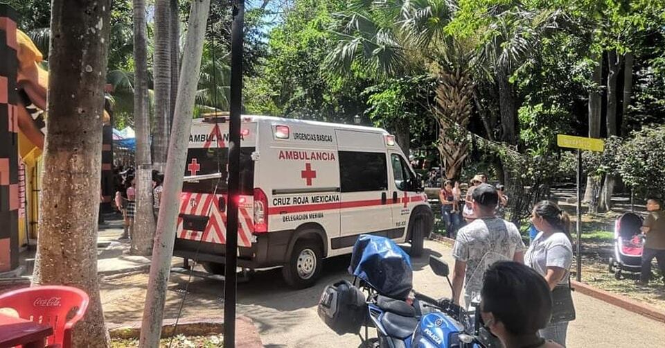 Trenecito en Zoológico el Centenario se descarrila