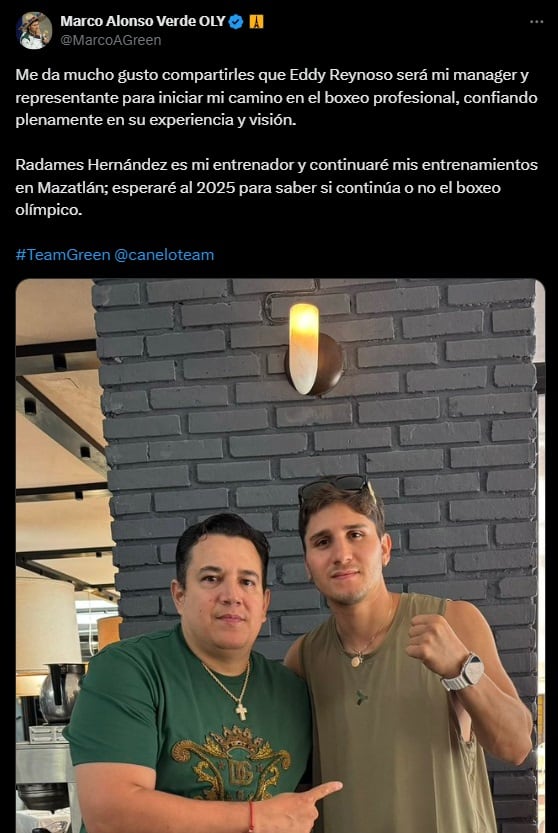 Marco Verde se une al Team Canelo