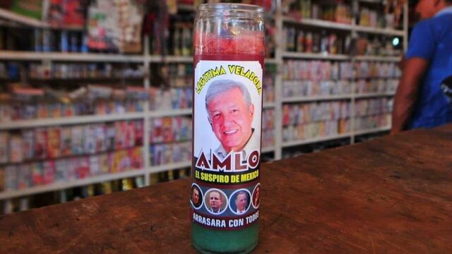 Veladora de AMLO.