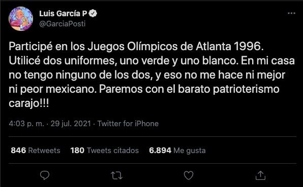 Luis García sobre la polémica de los uniformes en los Juegos Olímpicos
