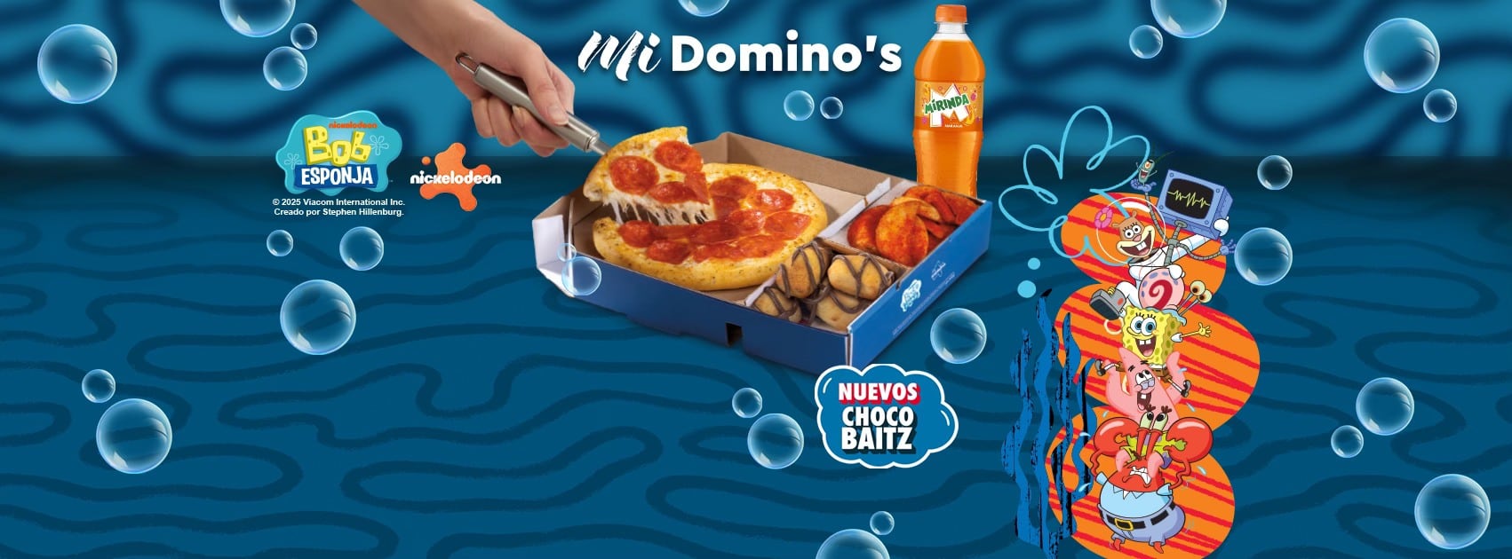 Combo Domino’s Pizza de Bob Esponja