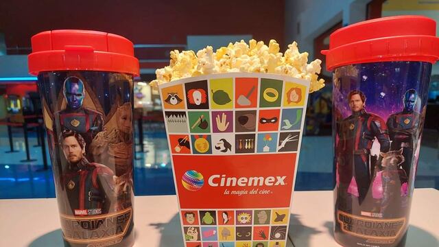 Vasos coleccionables de Guardianes de la Galaxia 3 en Cinemex