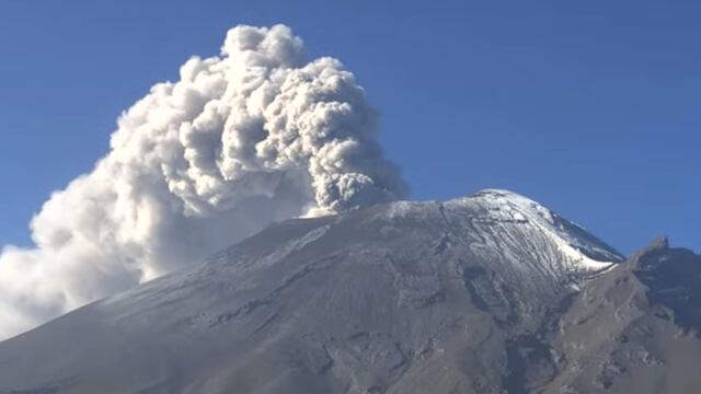 Volcán Popocatépetl hoy, 25 de mayo