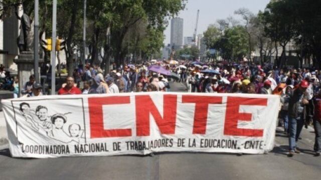 CNTE. Rechazo a AMLO.