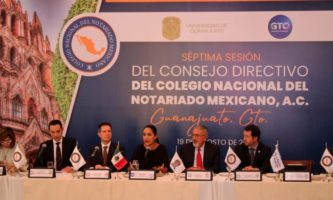 Sesión del Consejo Directivo del Colegio Nacional del Notariado Mexicano y Jornada Académica Notarial Estatal 2022.