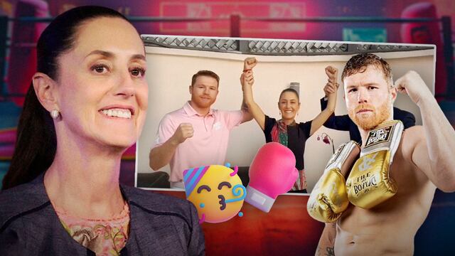 Canelo Álvarez se pone en la esquina de Claudia Sheinbaum