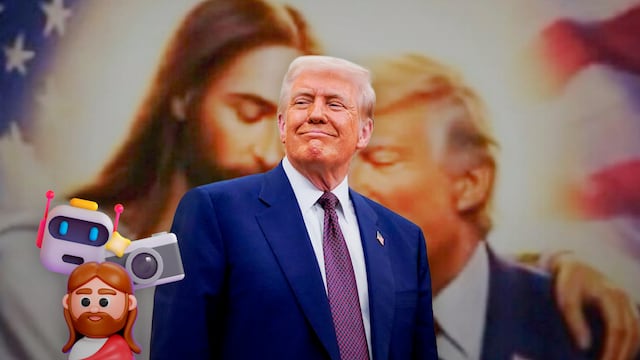 Trump comparte imagen junto a Jesucristo