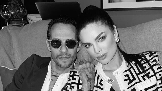 Marc Anthony y Nadia Ferreira.