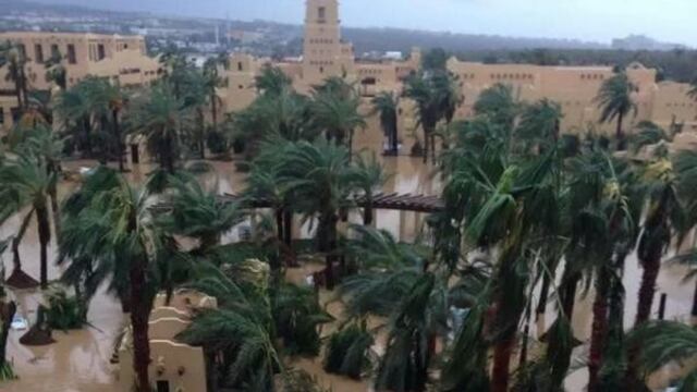 El huracán Odile dejó severos daños en dicho hotel.