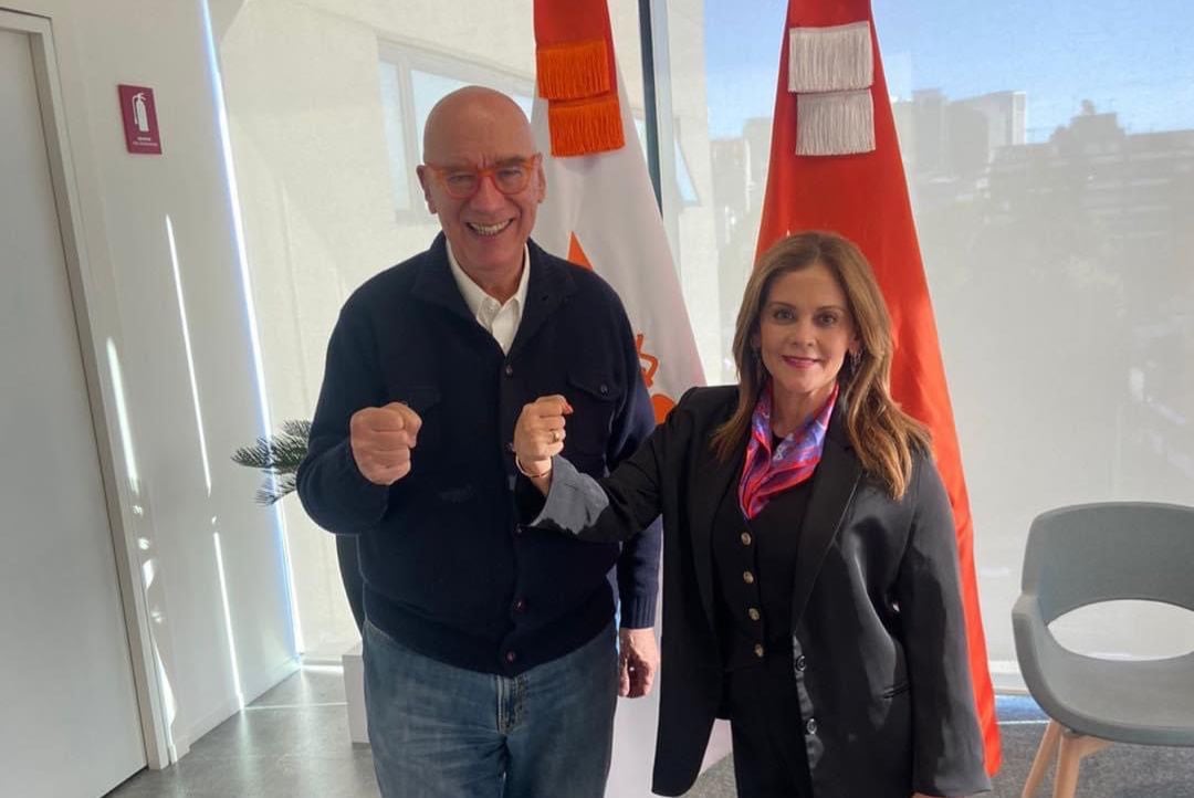 Dante Delgado y Fernanda Rivera