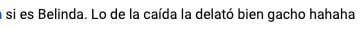 Usuario ve que la famosa ninfómana que Luis Potro Caballero dijo es Belinda.