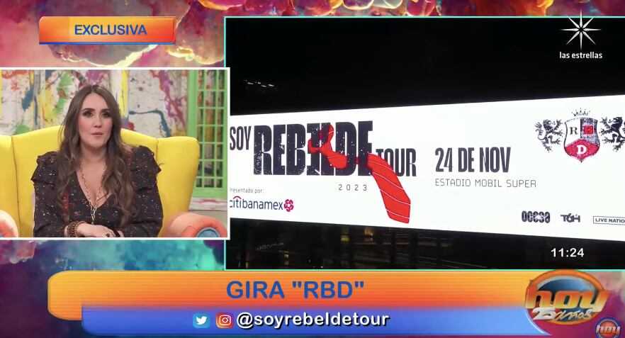 Dulce María emocionada por el tour de RBD