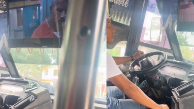 Microbús con televisión