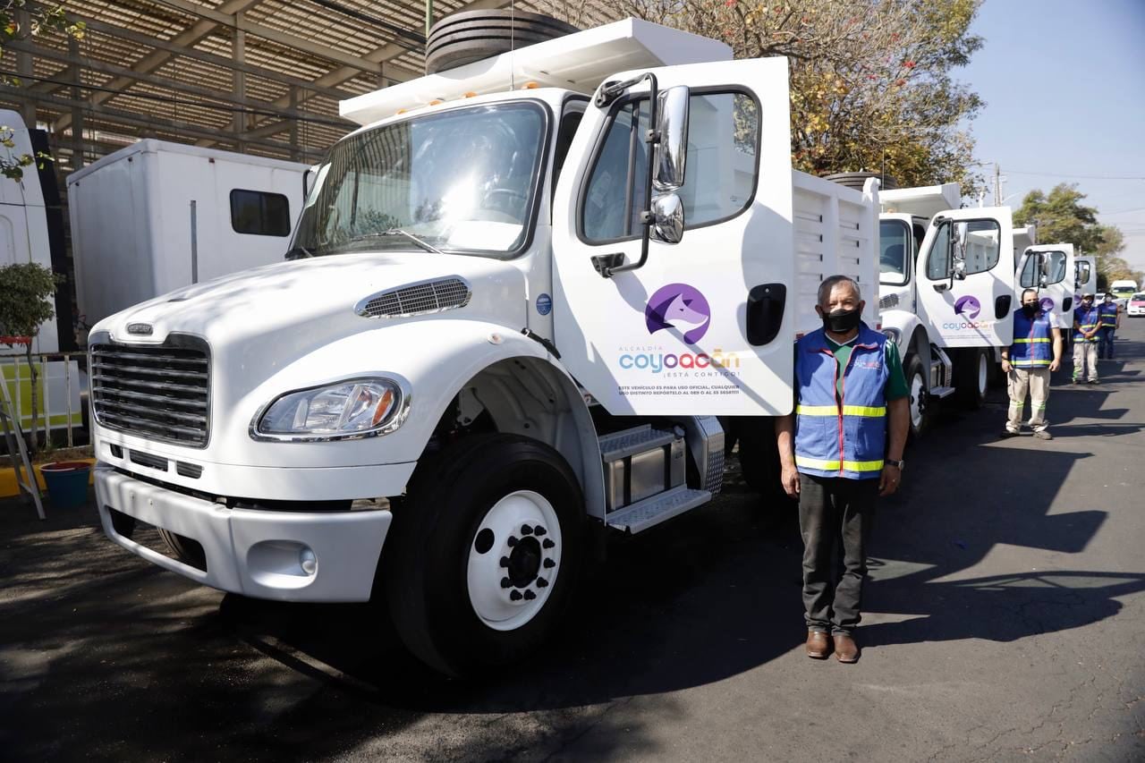 Nuevos camiones de la Alcaldía Coyoacán