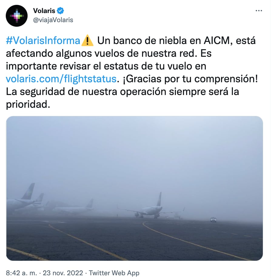 retraso en vuelos en el AICM