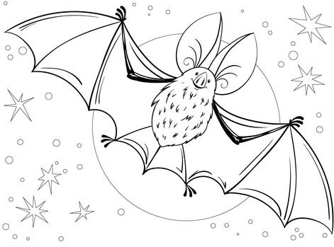 Dibujo Día de Apreciación de los Murciélagos