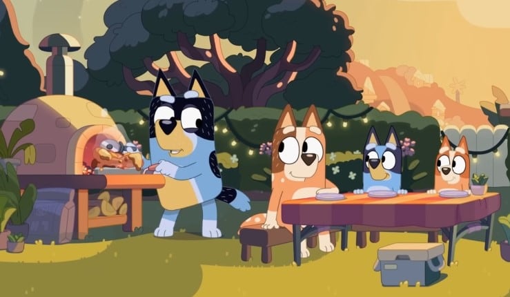 Bluey y Bingo van a la tienda