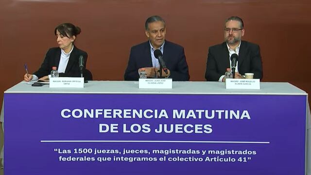 Conferencia mañanera de jueces 24 de octubre