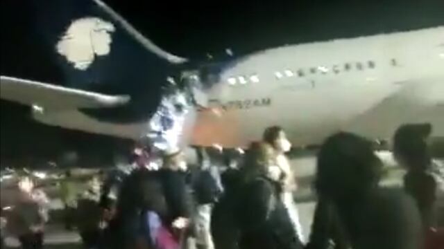 Avión de Aeromexico en Cancún