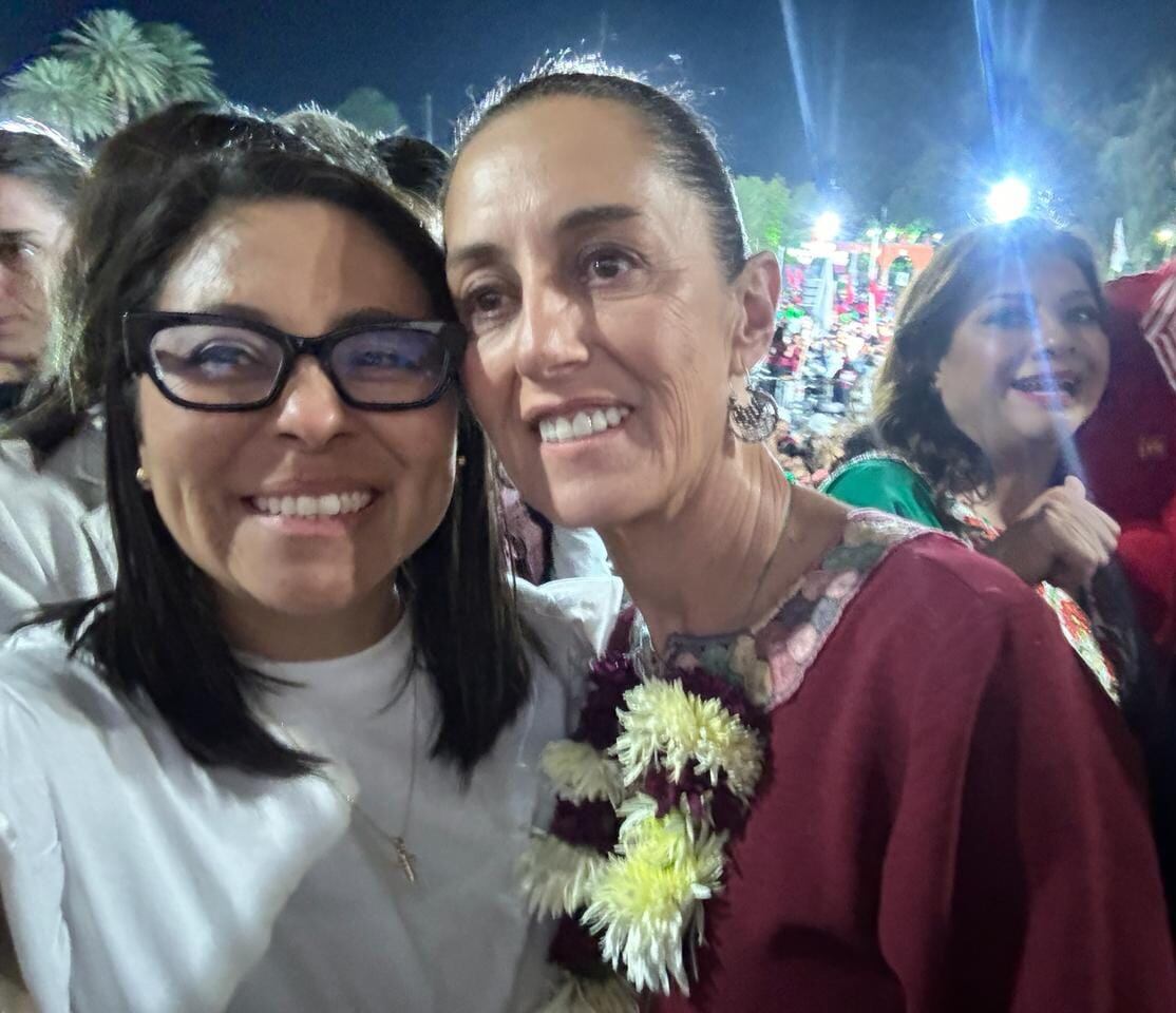 Erika Vanessa del Castillo Ibarra y Claudia Sheinbaum