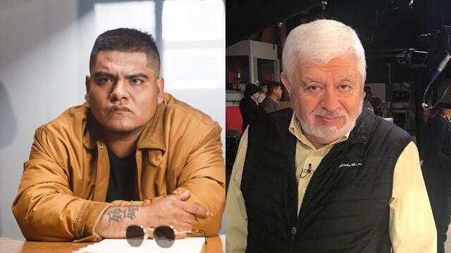 Aczino y Jaime Maussan.