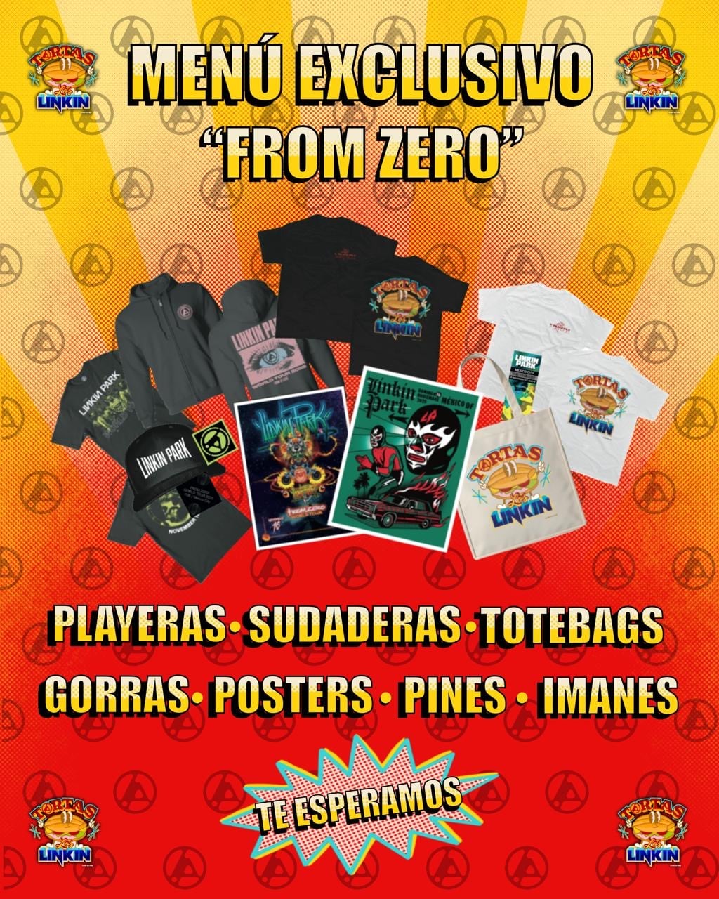 Evento de lucha libre, tortas y merch oficial de Linkin Park en CDMX