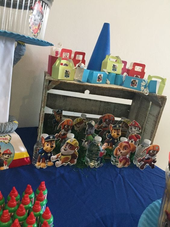 Mesa de dulces de Paw Patrol