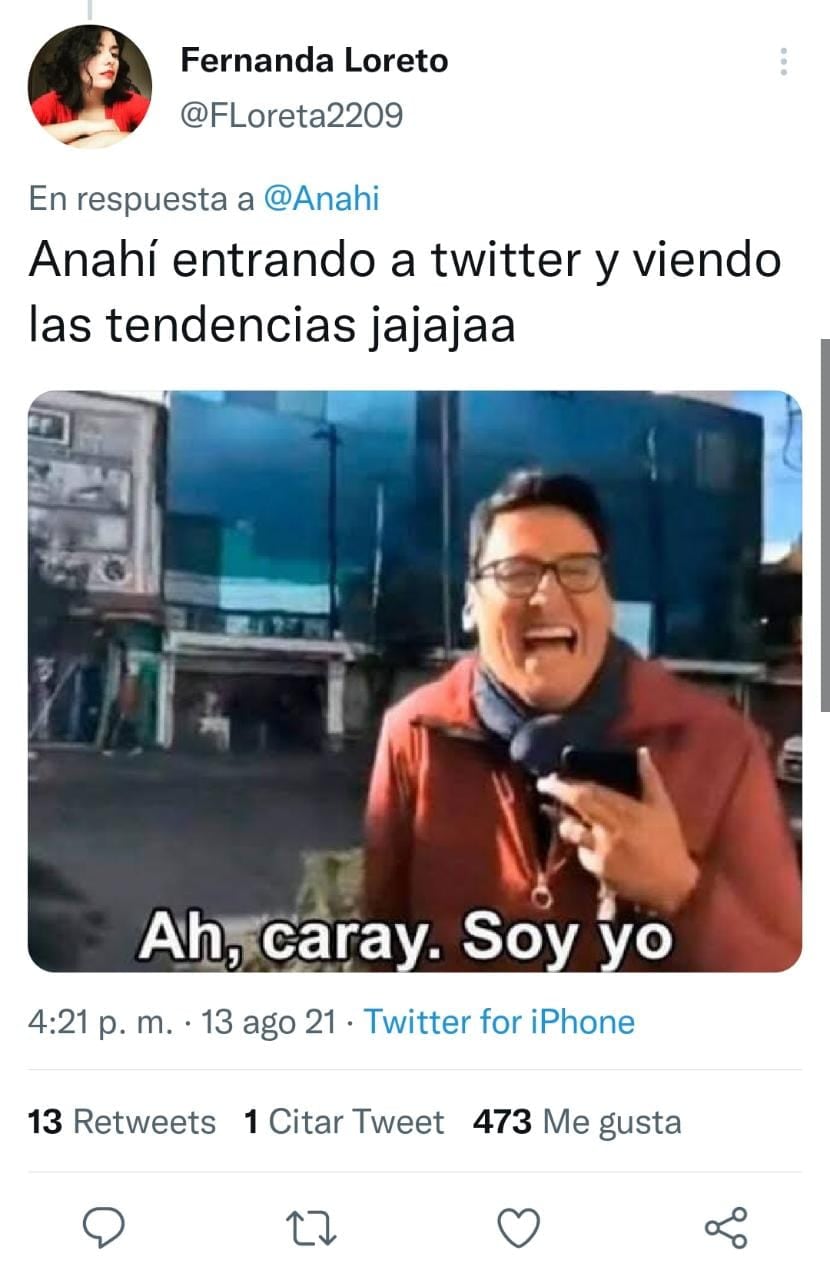Publicación de Twitter