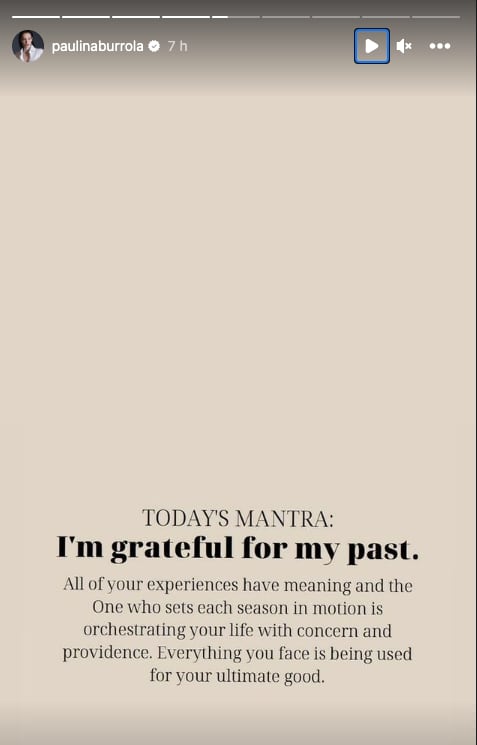 Paulina Burrola comparte mensaje sobre su pasado