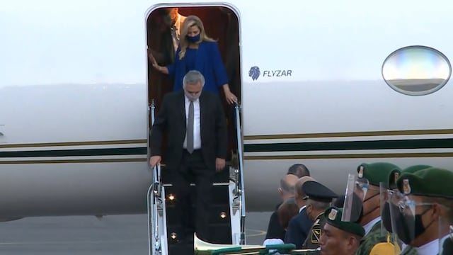 Alberto Fernández arribó en México